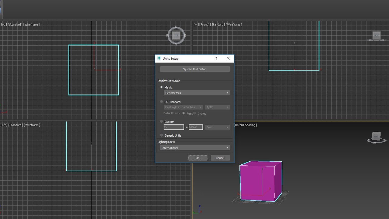[Tuto] Comment changer les unites de mesure dans 3ds max
