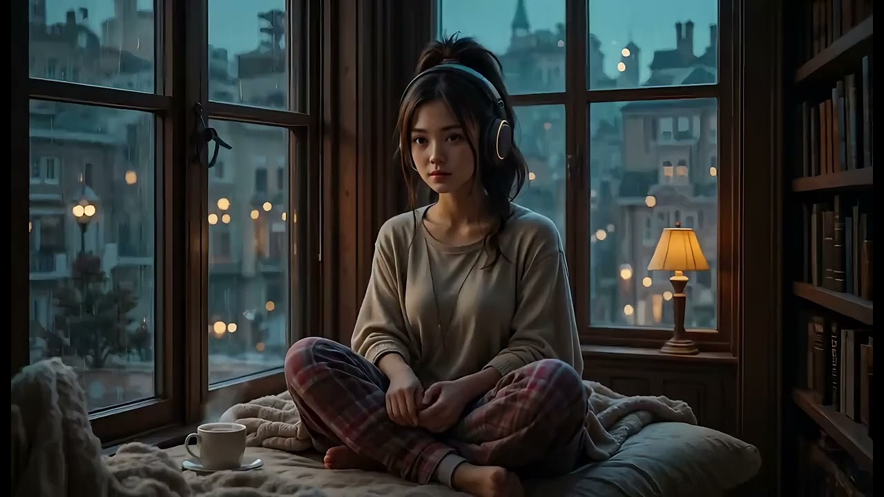 Rainy Day Blues | Lo Fi Blues & Gentle Rain Sounds for Sleep