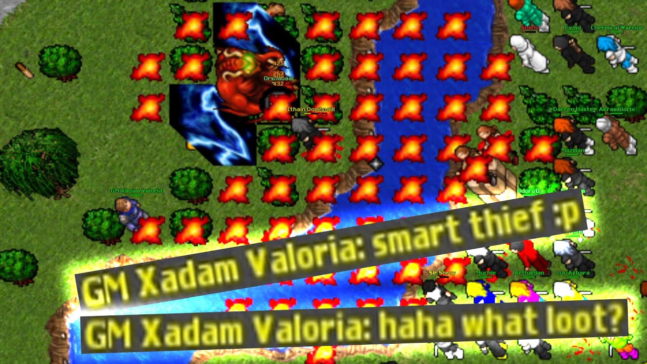 (EXP) Orshabaal On Valoria! GM Watched This Fight! (Valoria 2006 - RL Tibia 7.6) Ithain Domhnaill