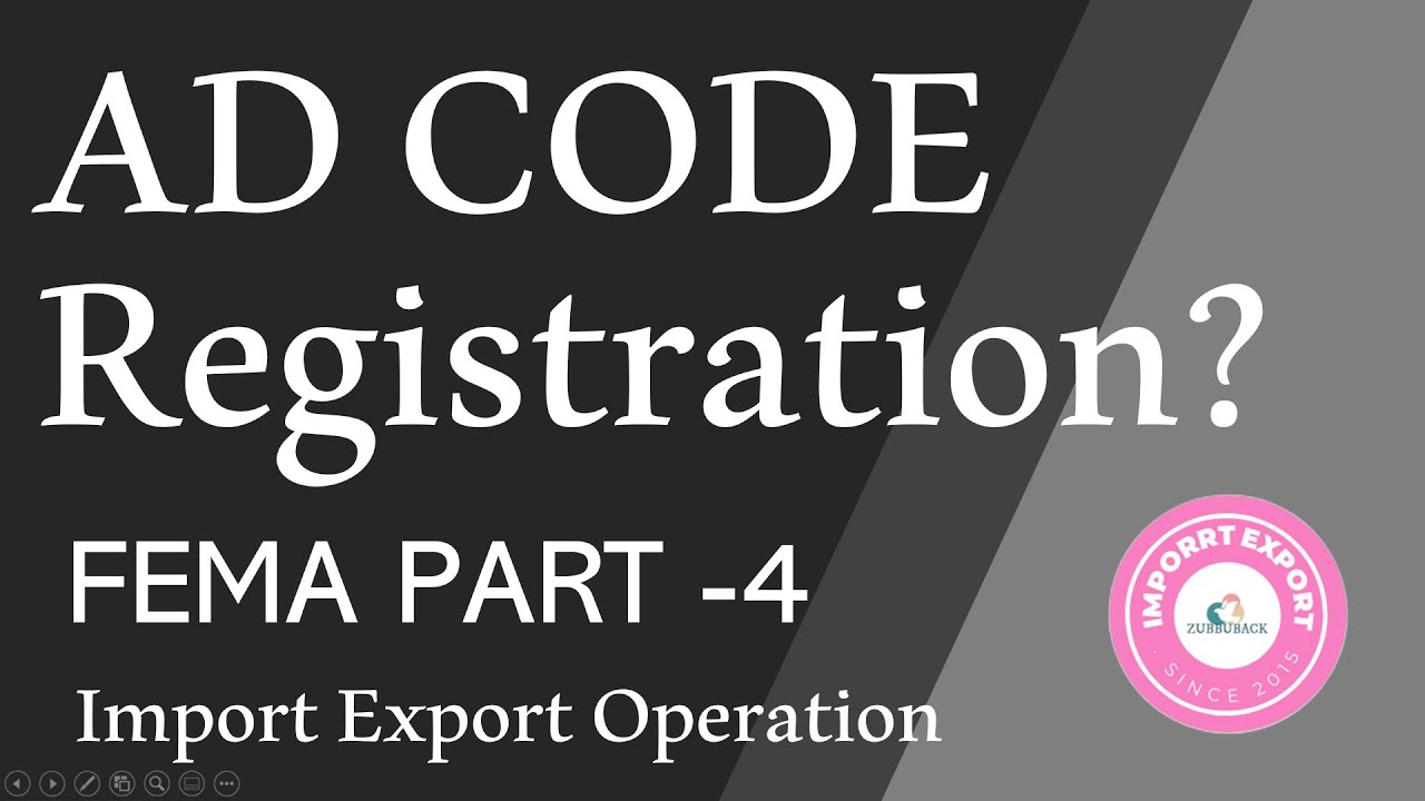 How to Registered AD Code (Authorised Dealer Code) on Airport or Sea port in Import Export