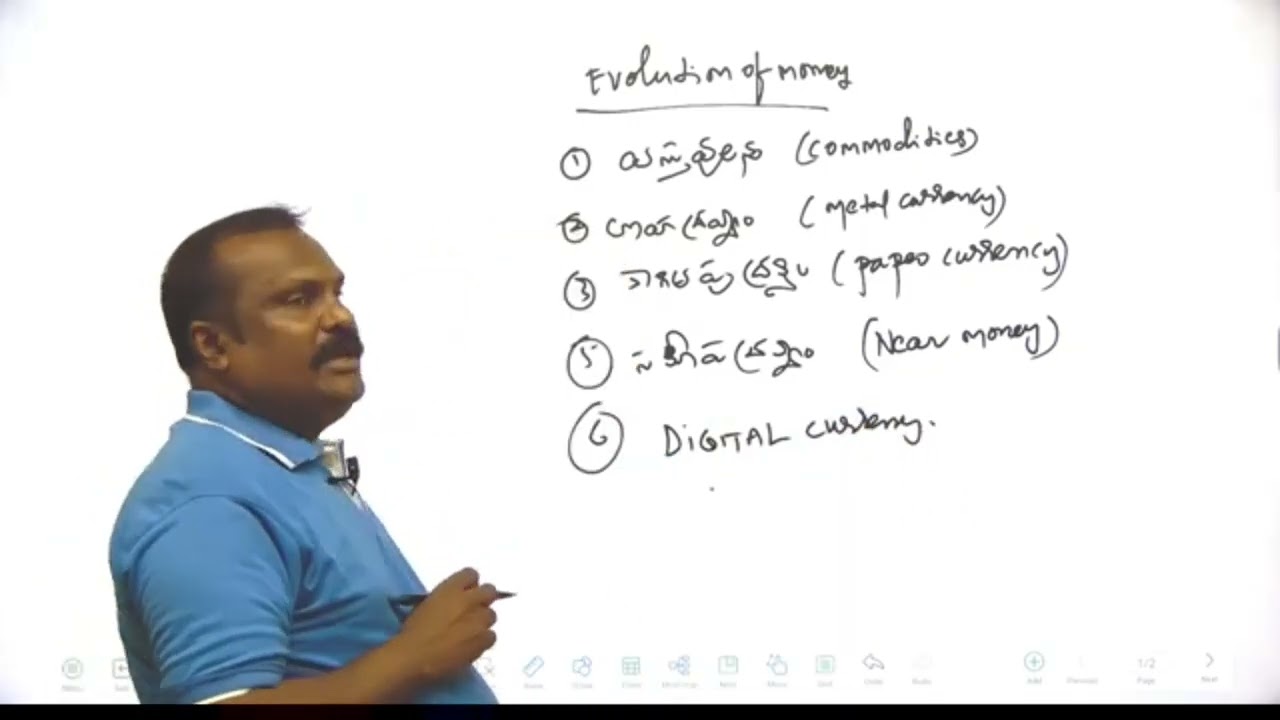 ECONOMY -Topic (Money)  faculty: venkat sir