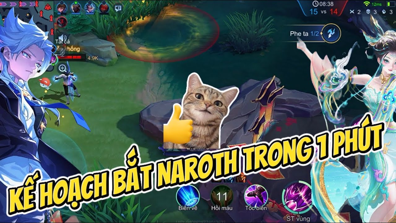 Kế kế hoạch bắt Nakroth trong 1 phút bằng kỹ năng di chuyển không lộ sight￼ | Andy KaKa 