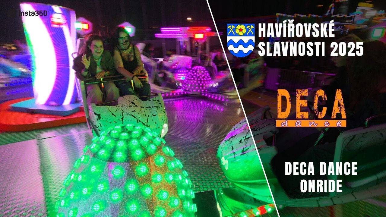 Atrakce Deca Dance Tokyo Drift Onride Insta360 x4 | Havířovské slavnosti 2025
