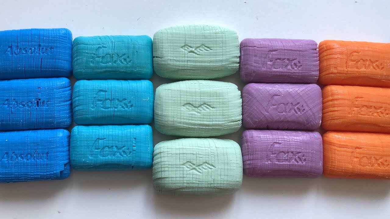 ASMR fast carving of cubes on soap