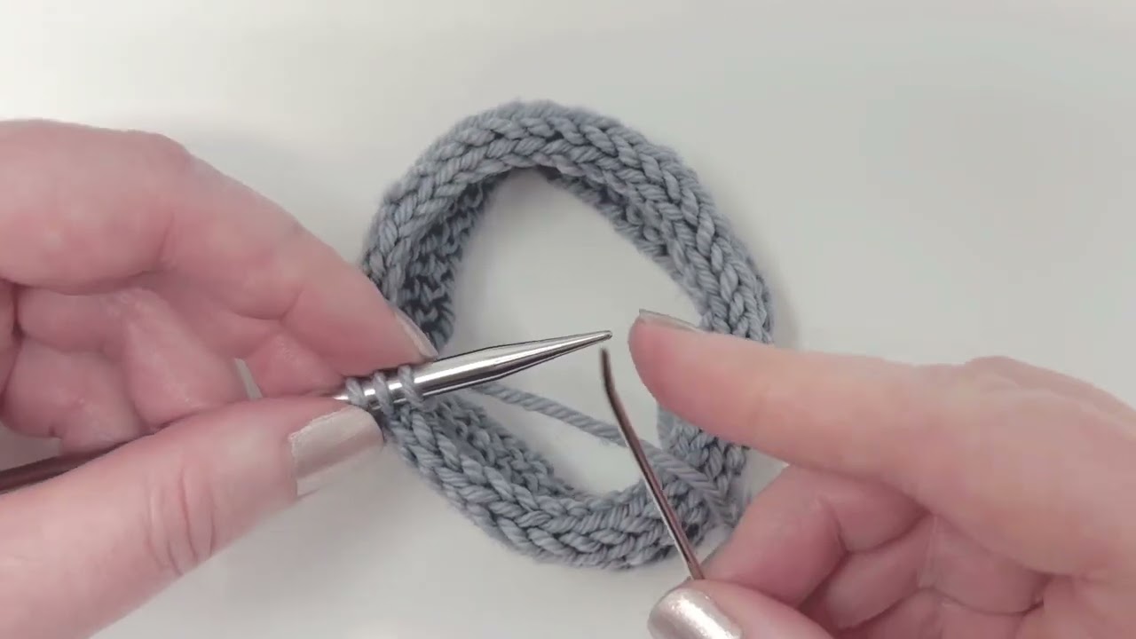 How to Graft Beginning and End of an I-cord Bind-Off In-the-Round