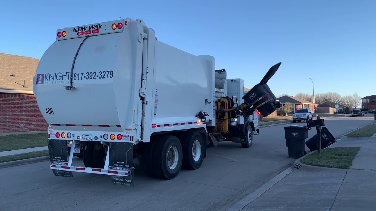 *Brand New* Knights Waste Services New Way Side Loader: Late Afternoon Trash
