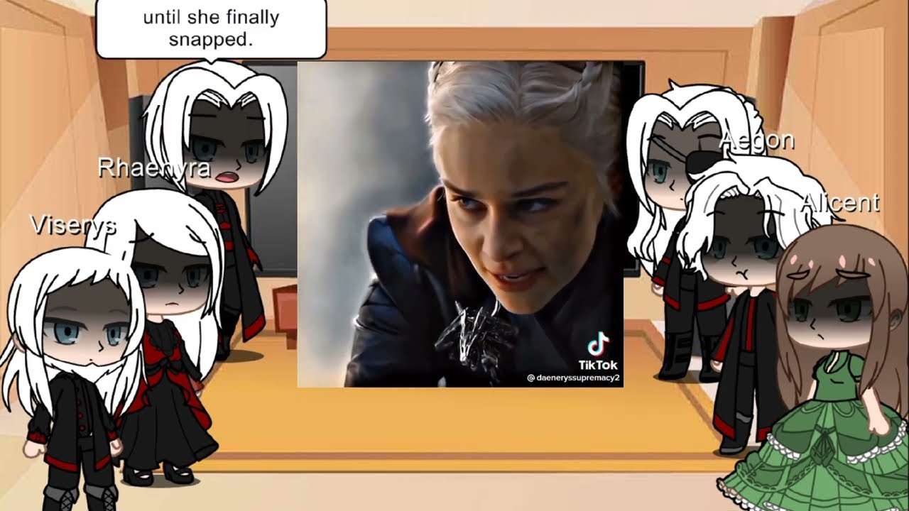 House of the Dragon react to Daenerys Targaryen [Part 2].♡