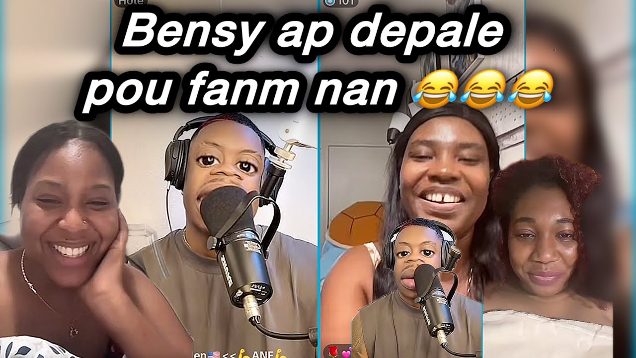 Live bensy 😂😂😂 vinn ri - bensy bay bos yo yon ti plezi  avan lale