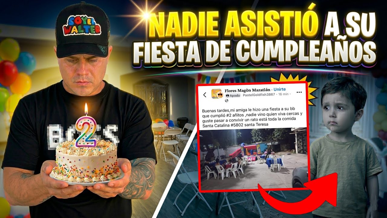 NADIE ASISTIO AL CUMPLEAÑOS DE SANTIAGO 😥 | Le dimos una gran sorpresa 🙌🏻 SOY EL WALTER 