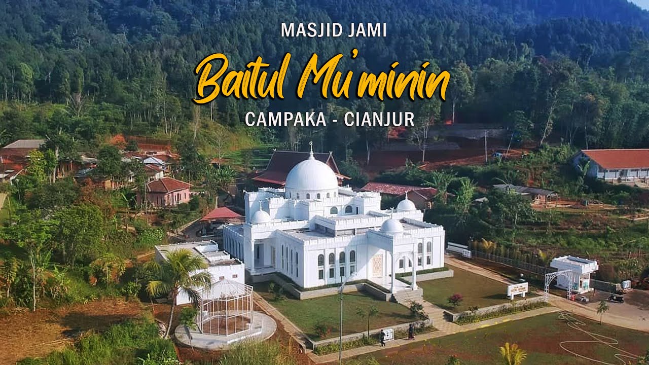 Indahnya...‼️Masjid Putih Jami Baitul Mu'minin Cianjur