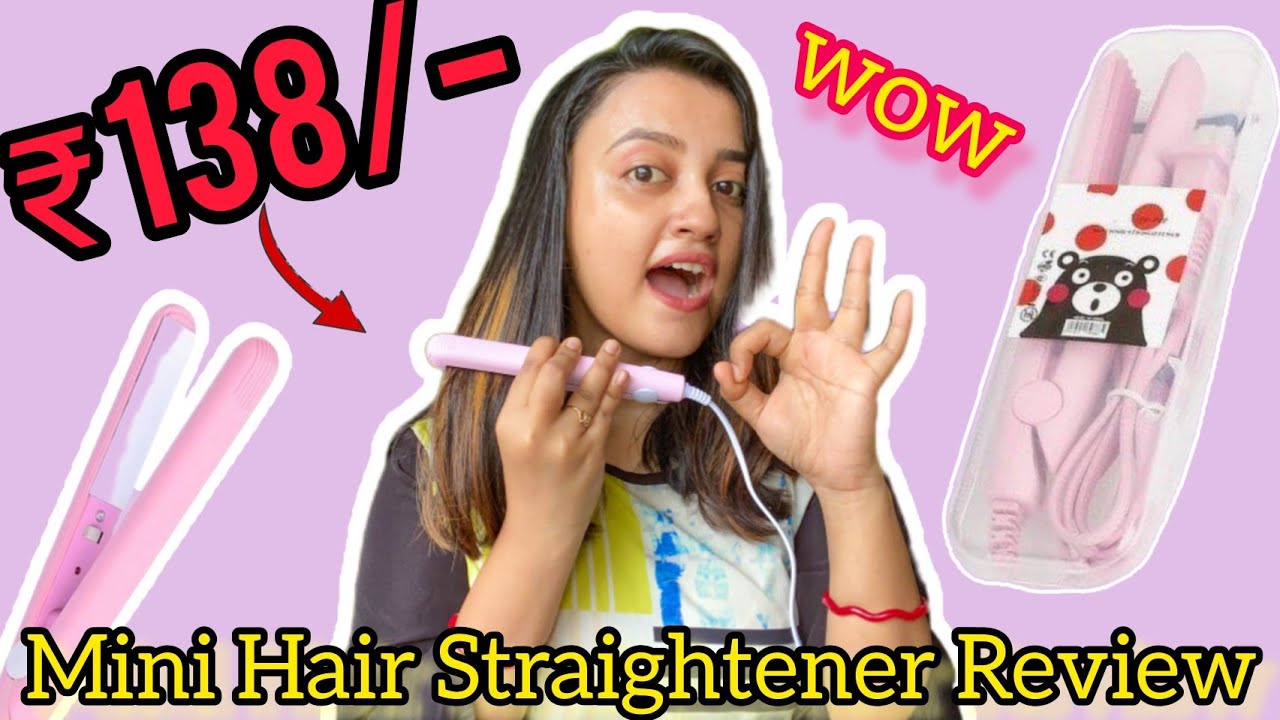 Mini Hair Straightener Review || Mini Hair Straightener Unboxing @tabbusabnamofficial