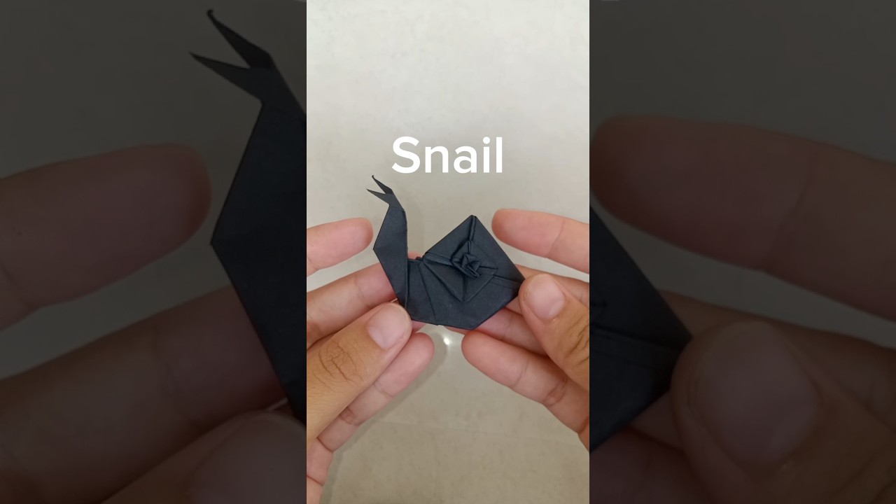 ORIGAMI SNAIL🐌 | Easy Tutorial 