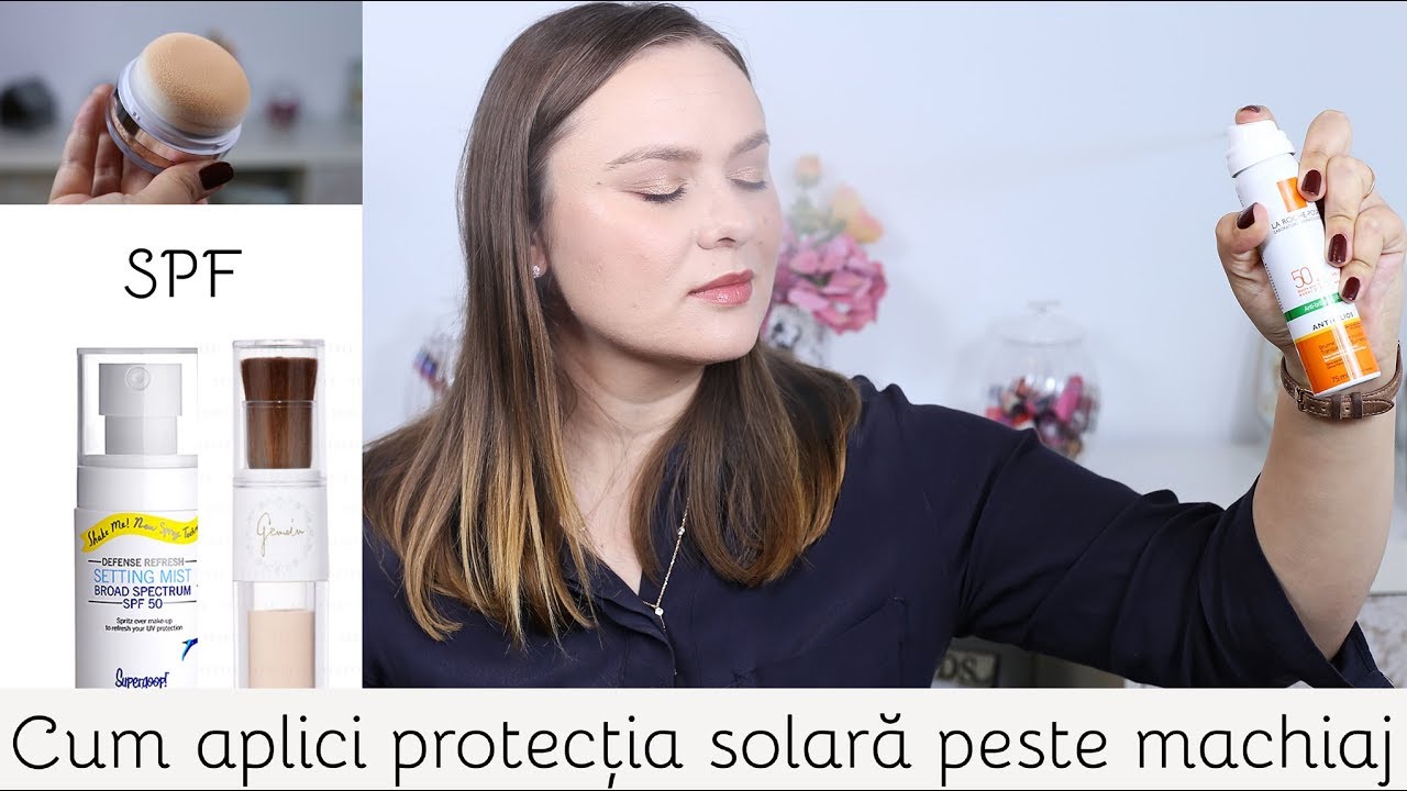 Cum aplicăm protecția solară peste machiaj