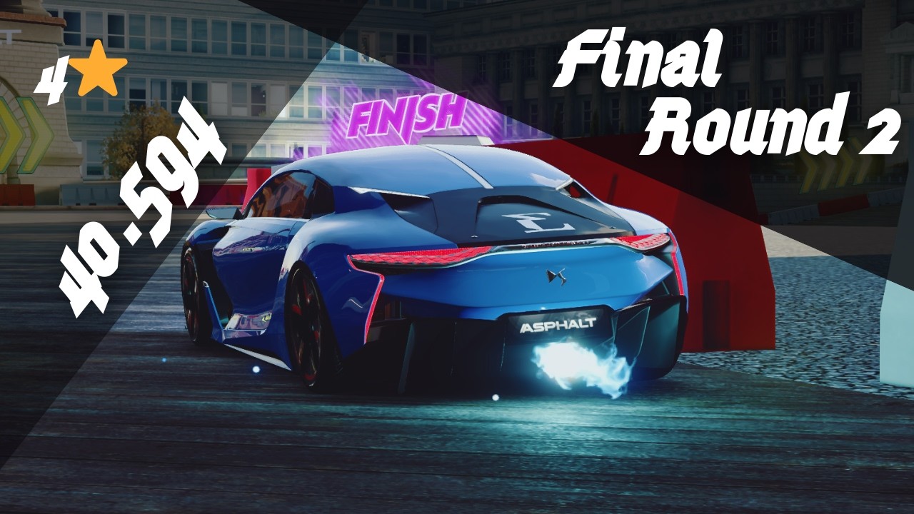 OC 4⭐ - 40.594 | DS E-Tense Perf Grand Prix- Final Round 2 [ Velocity Hunt ] - Asphalt Legends