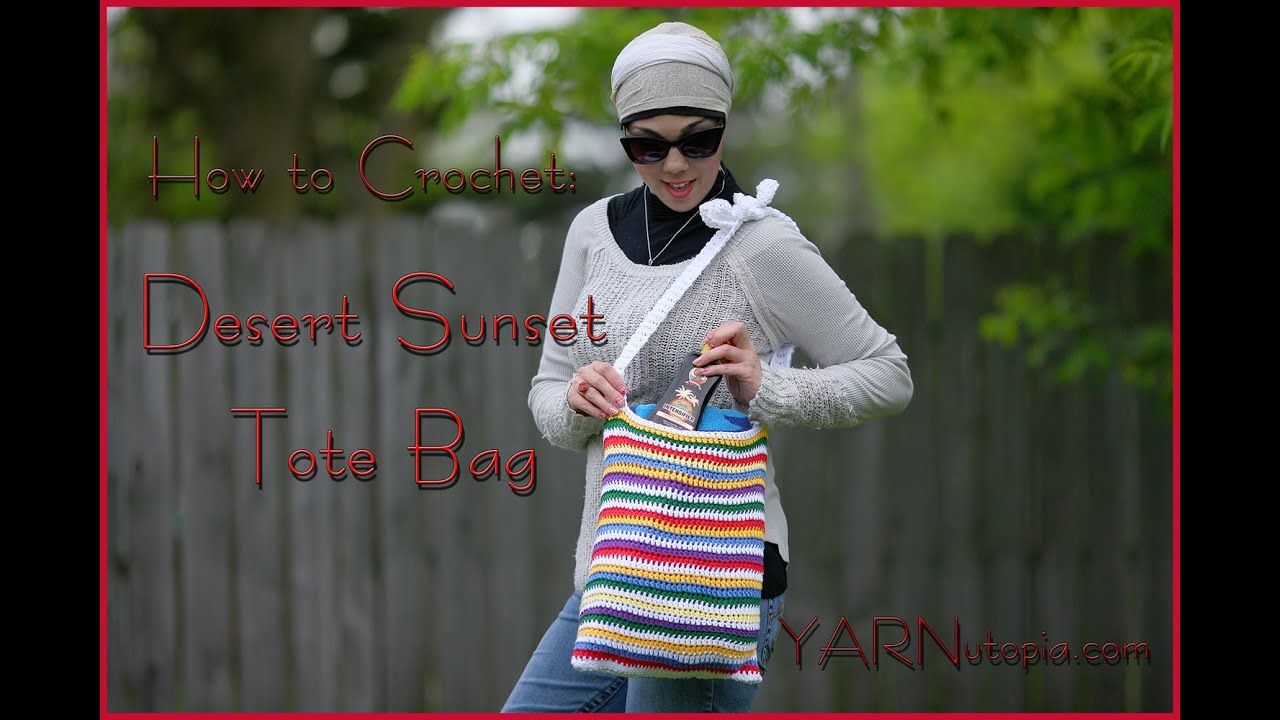 How to Crochet a Desert Sunset Tote Bag