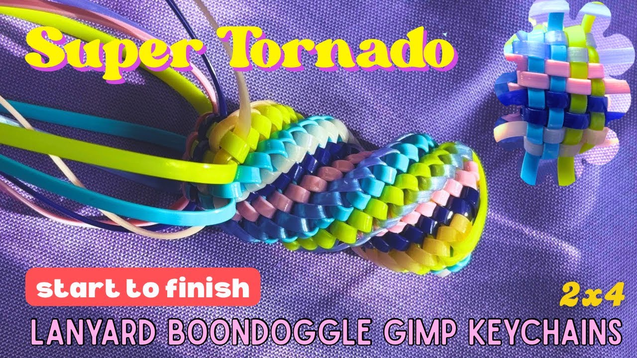 Как начать шить брелок в технике Gimp Stitch для супер-торнадо