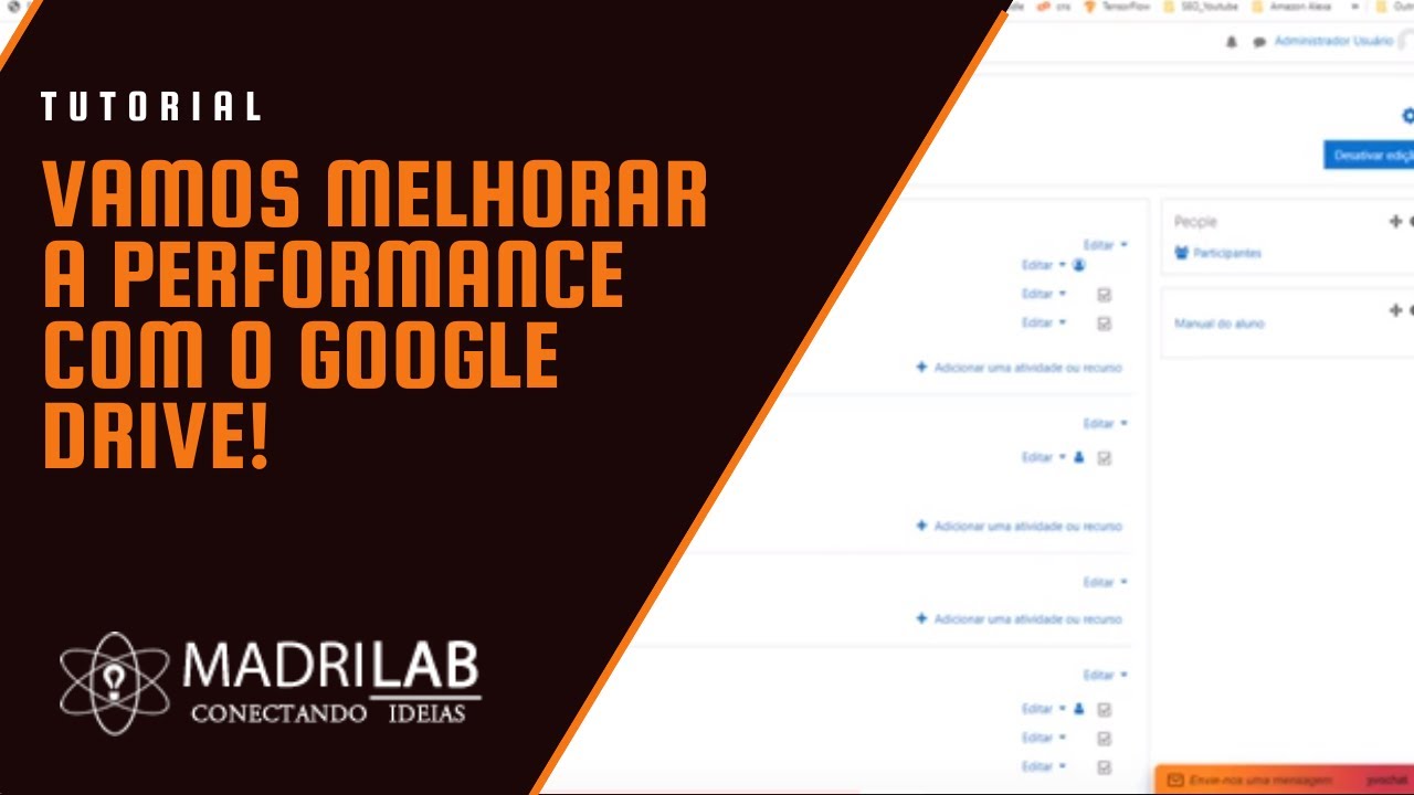 Vamos melhorar a performance do software moodle com o Google Drive!