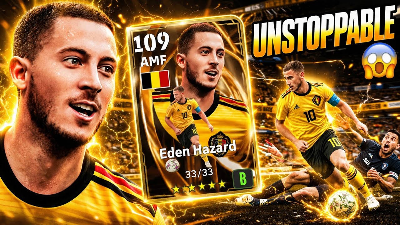 109 Eden Hazard is UNSTOPPABLE 😱 Best Dribbler in eFootball | #efootball2026