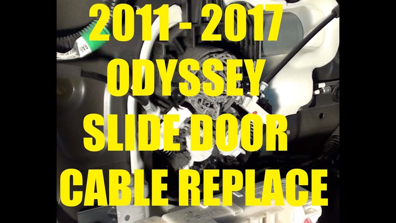 Замена троса электропривода раздвижной двери. Honda Odyssey 2011 - 2017