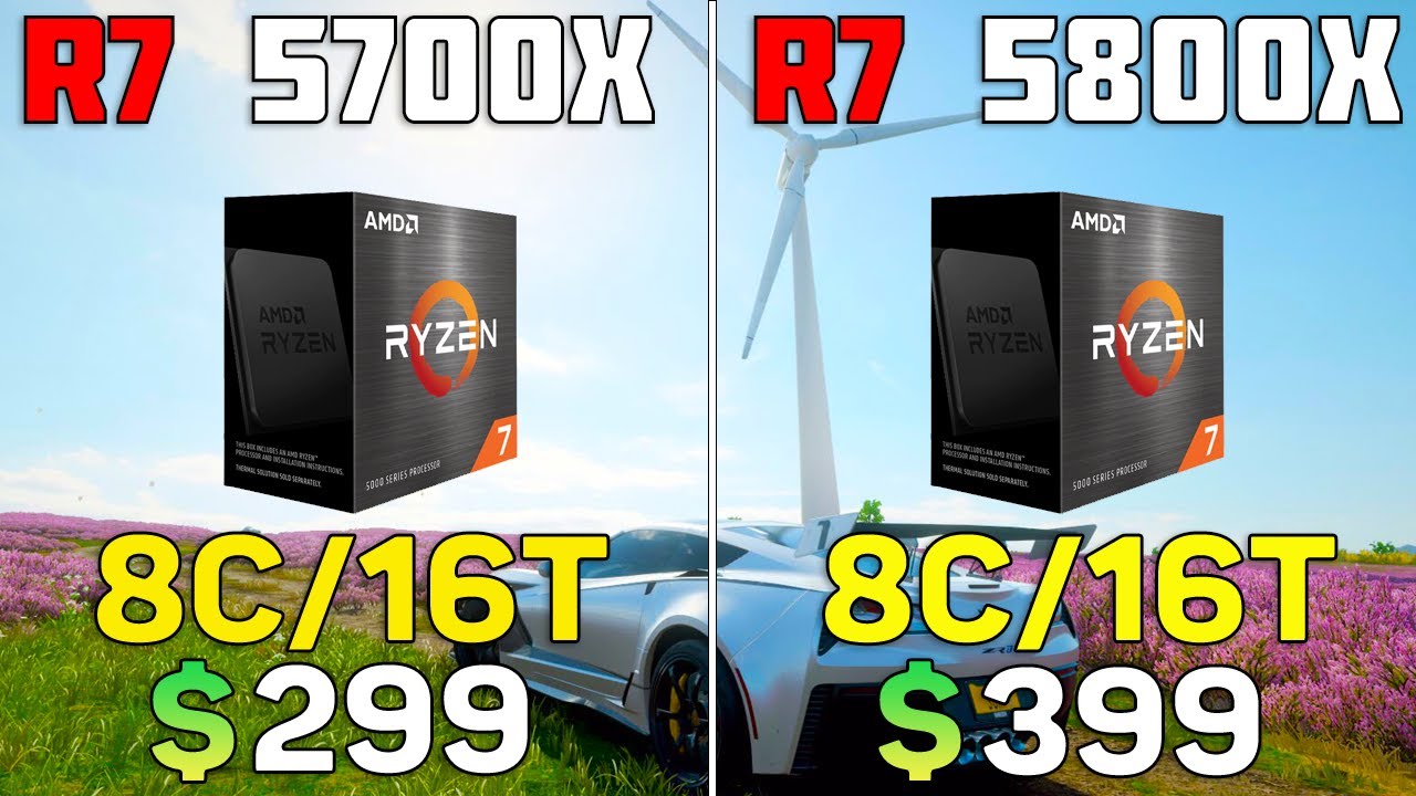 Ryzen 7 5700x vs 5800x - Which one to choose for games?