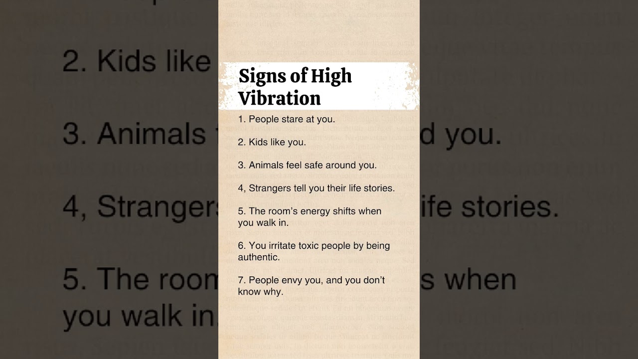 7 Surprising Signs You Have a High Vibration | Spiritual Awakening Symptoms