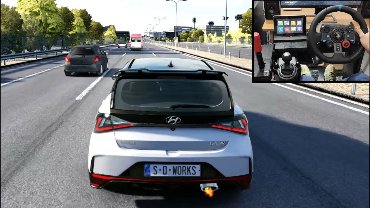 Hyundai i20 N Driving in Traffic | Assetto Corsa | Logitech g29 gameplay