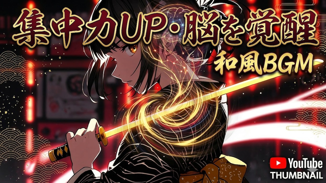 【集中が切れない】止まっていた手が動き出す和風ロック⚔️Work BGM 60分