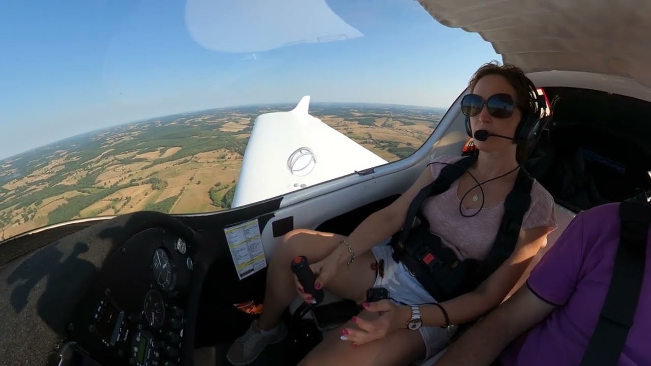 Baptême de l air Cécile en ULM Vampire FM250