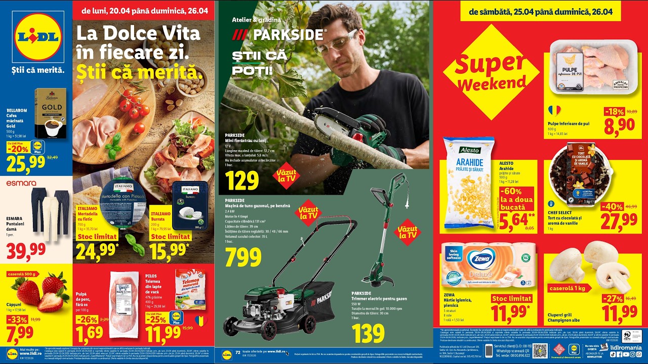 Catalog Lidl 20 Aprilie - 26 Aprilie 2026 - Oferte Lidl din 20.04.2026