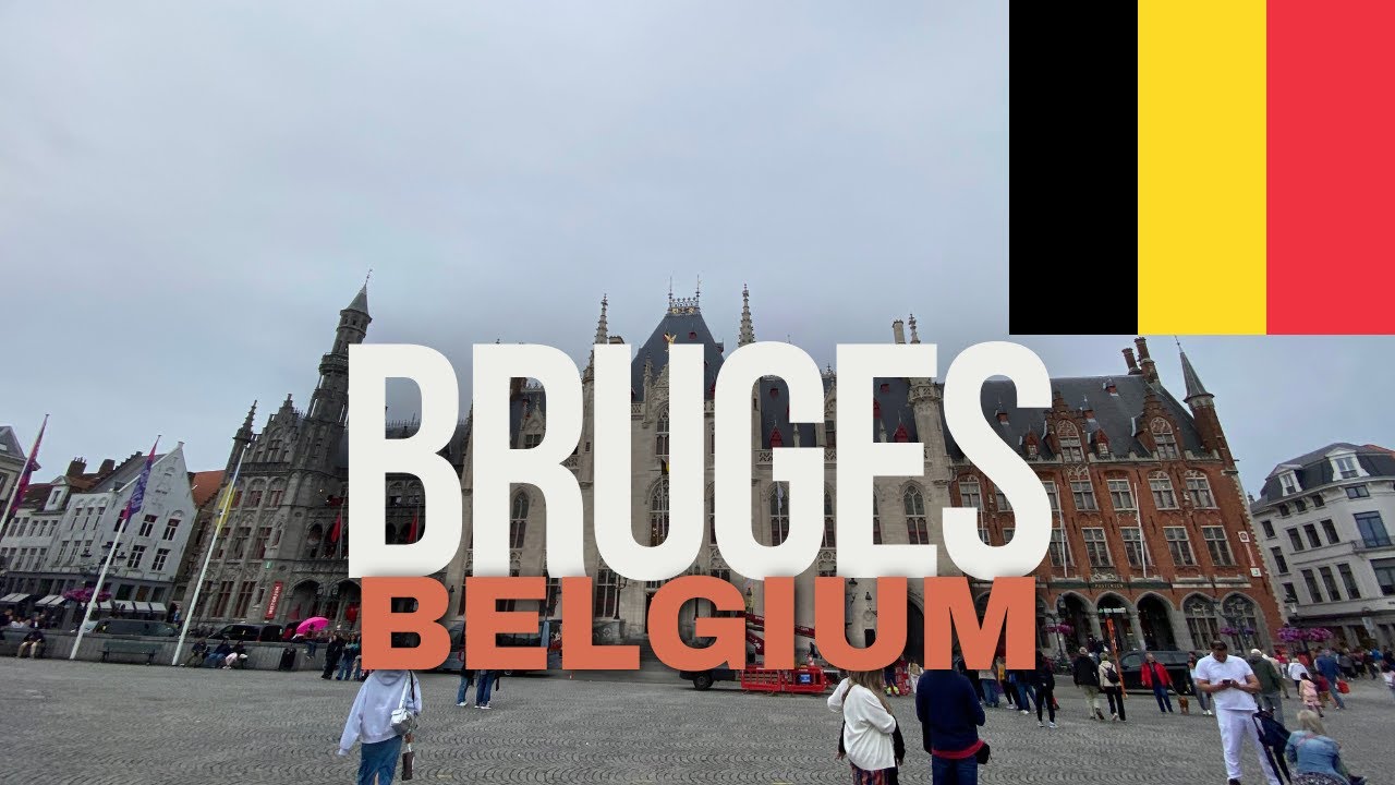 【Bruges, Belgium】Walking Tour, 4K