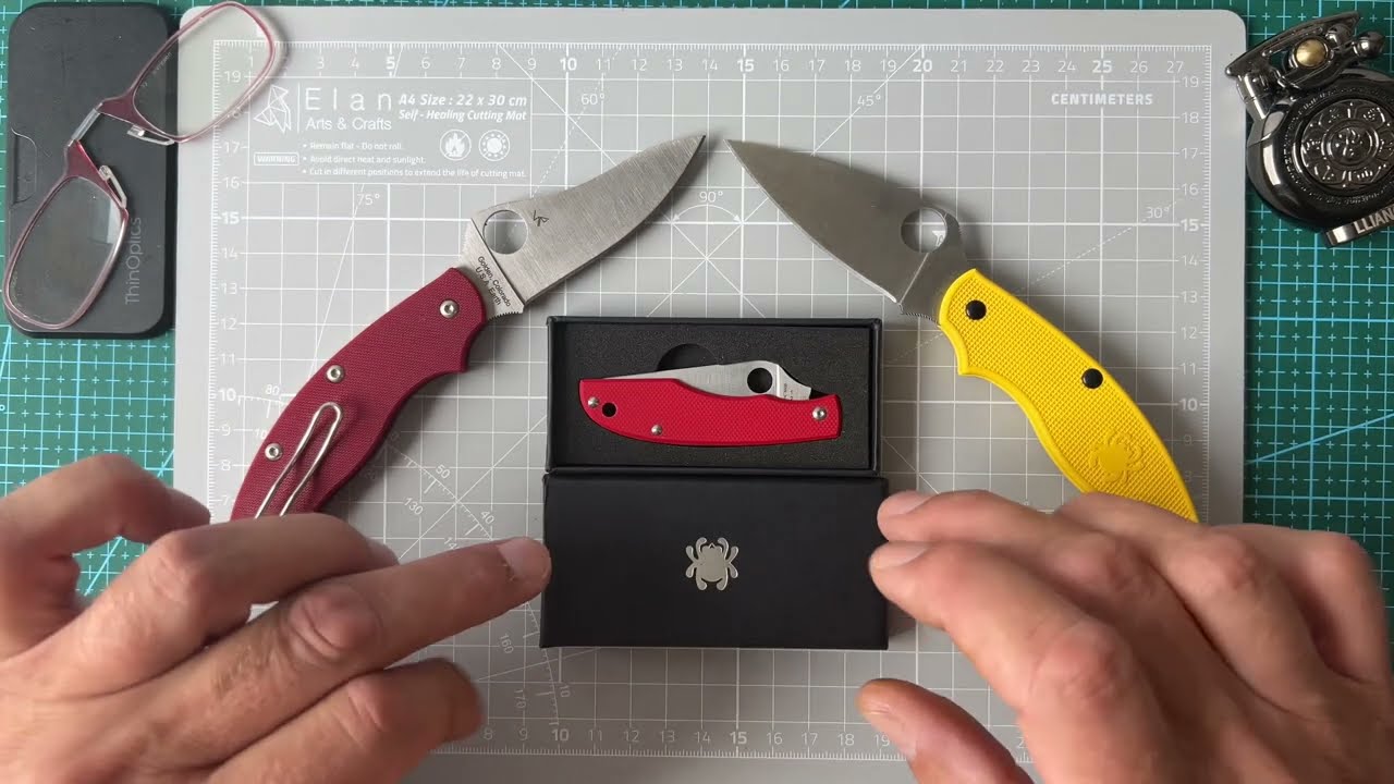 Meine beiden UKPK‘s haben ein Baby bekommen. Das Spyderco Grasshopper G10 Red