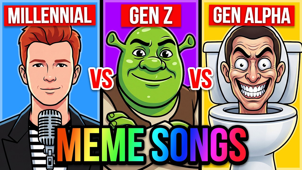 MILLENNIAL vs GEN Z vs GEN ALPHA Meme Songs