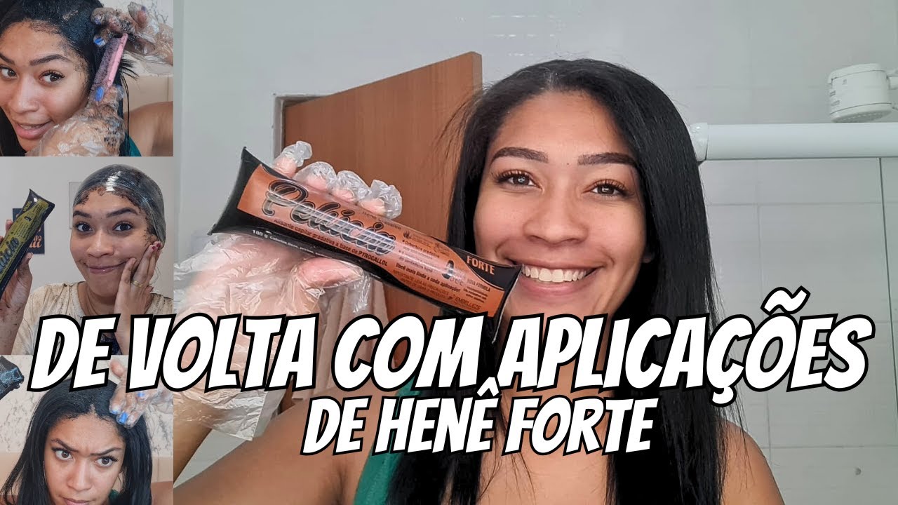 COMO FAÇO O ALISAMENTO DO MEU CABELO EM CASA COM HENE - 1º APLICAÇÃO