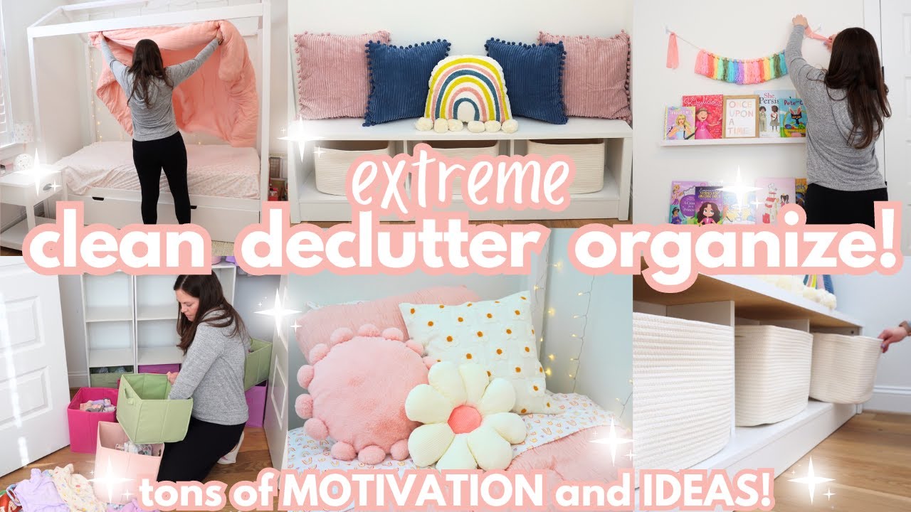 EXTREME CLEAN DECLUTTER ORGANIZE! Bedroom Clean Declutter Organization Makeover