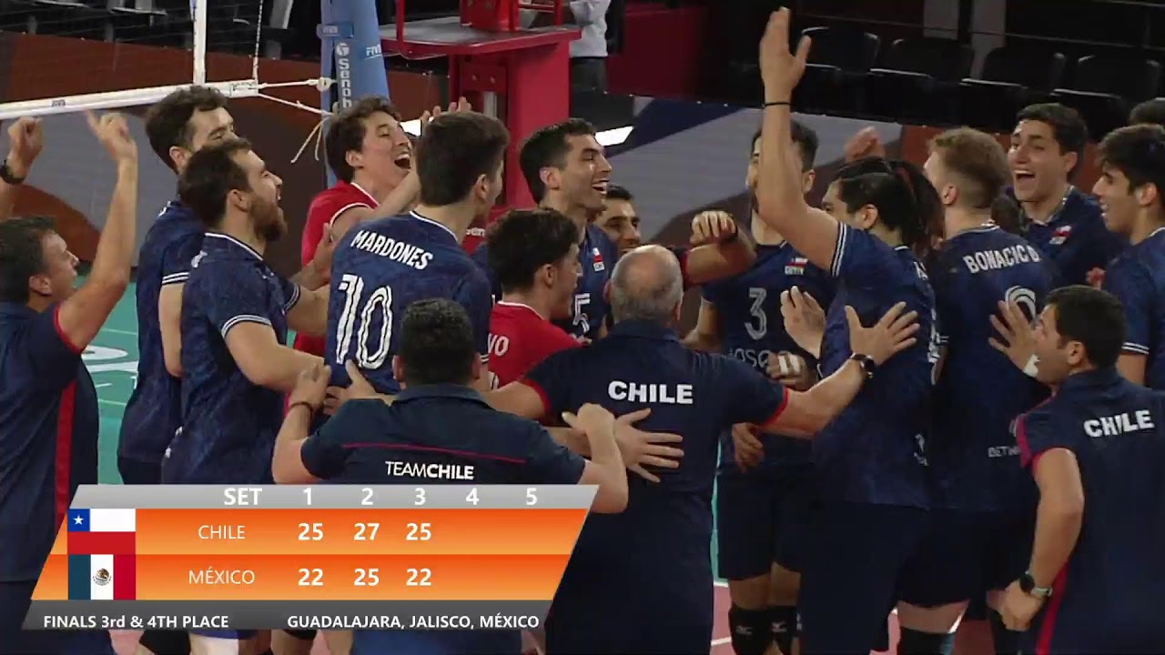 XVI Copa Panamericana NORCECA de Voleibol Varonil. FINALES TERCER Y CUARTO LUGAR  ▶️ CHILE VS MEXICO