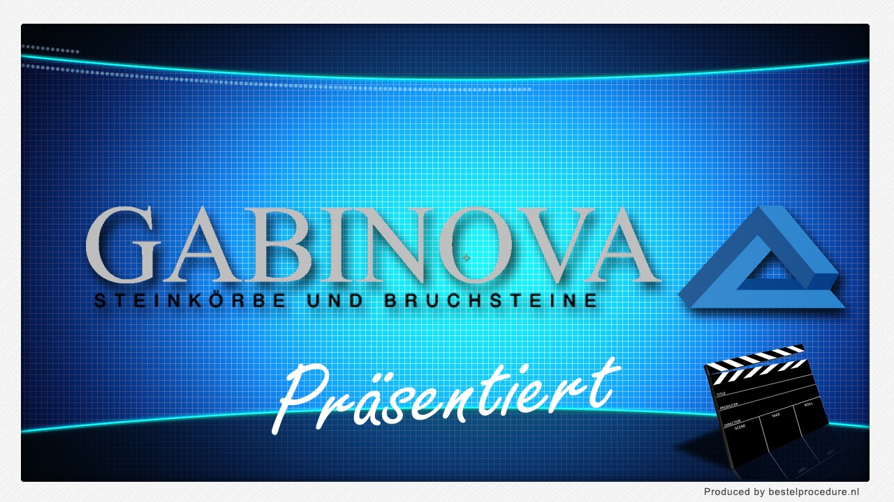 Gabinova pr&auml;sentiert. Gabionen und Bruchsteine