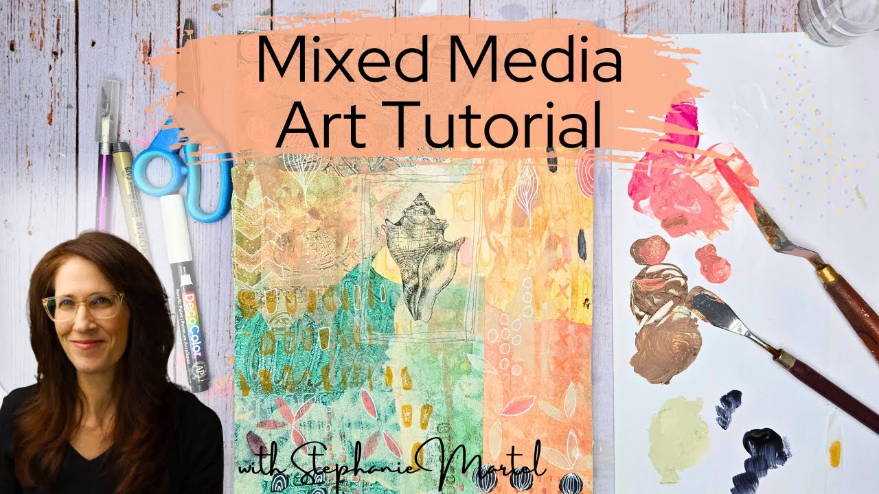 Mixed Media Art Tutorial: Making Conch Shell