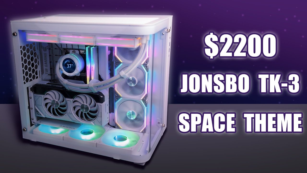 $2200 Space Theme All White Build | Jonsbo TK-3 Gaming PC Build