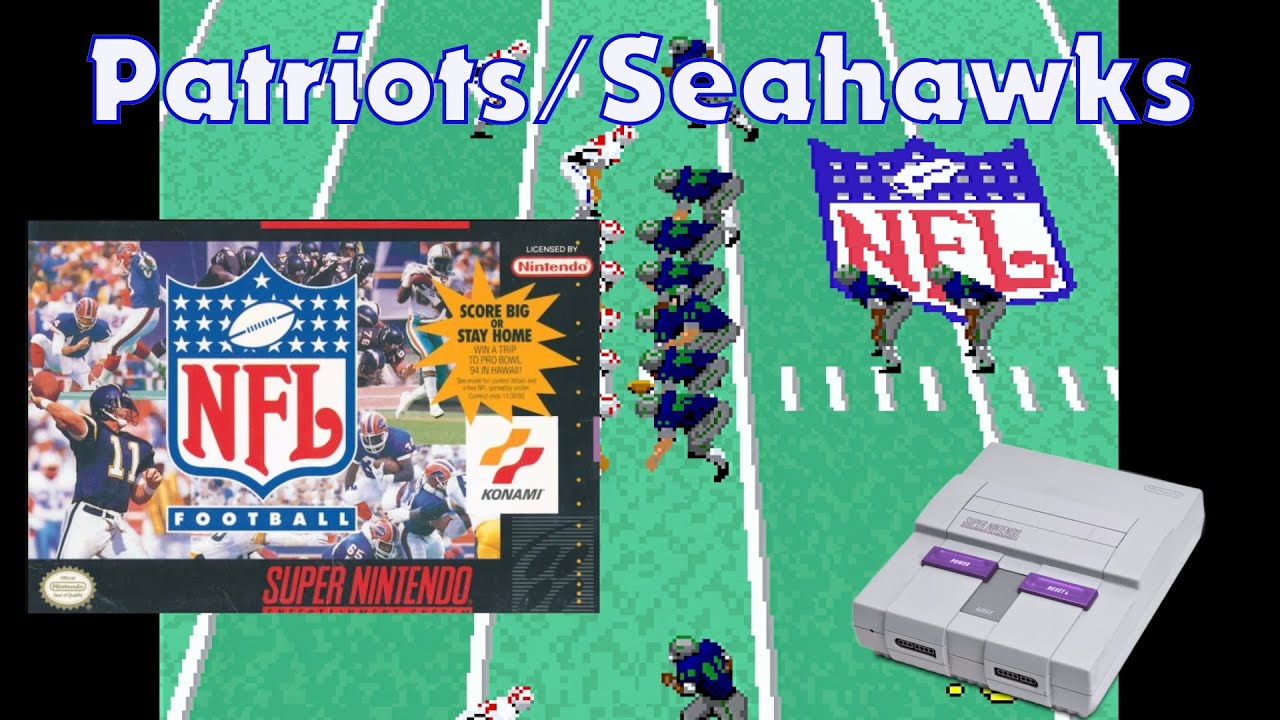 Patriots / Seahawks Sim - NFL Football - Super Nintendo (1993)