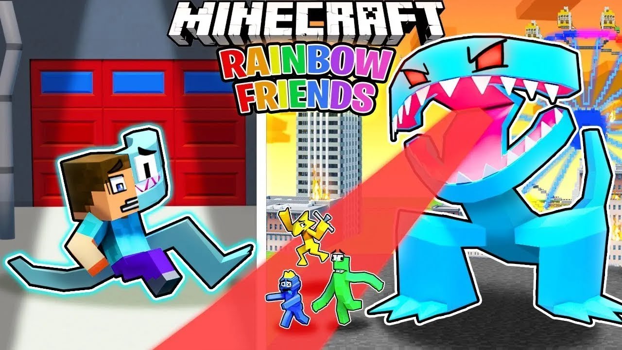 I Survived 200 DAYS as the RAINBOW FRIENDS in HARDCORE Minecraft!