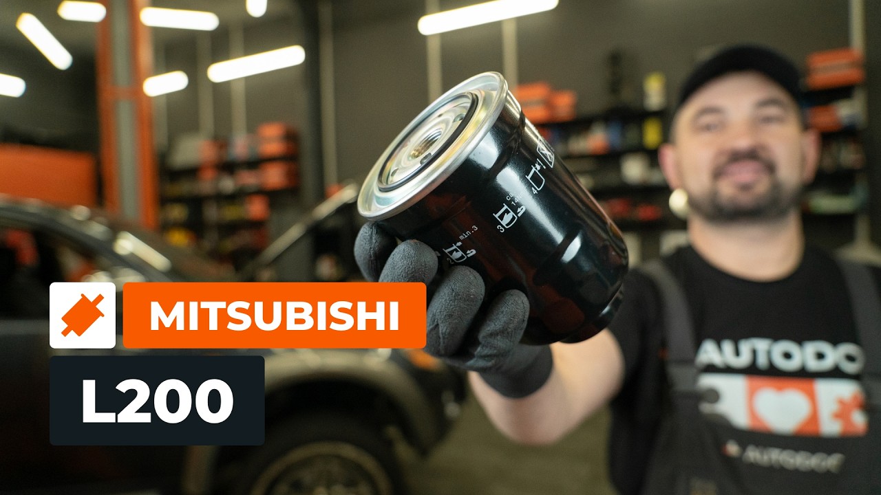 Como substituir no MITSUBISHI L200 (KB4T): filtro de combustível? [TUTORIAL DA AUTODOC]