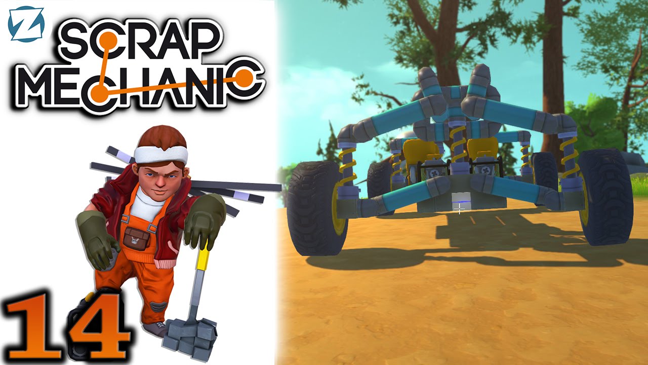Scrap Mechanic Gameplay - Ep 14 - Vehicle Suspension