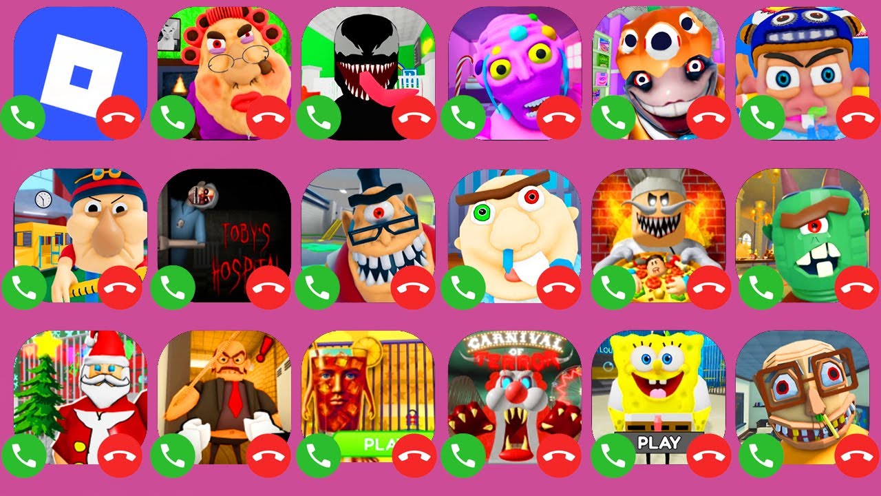 ROBLOX,ESCAPE EVIL GRANNY OBBY!,ESCAPE THE FREAKY VENOM OBBY,ESCAPE MR.CANDY'S STORE,ROBLOX HARD MOD