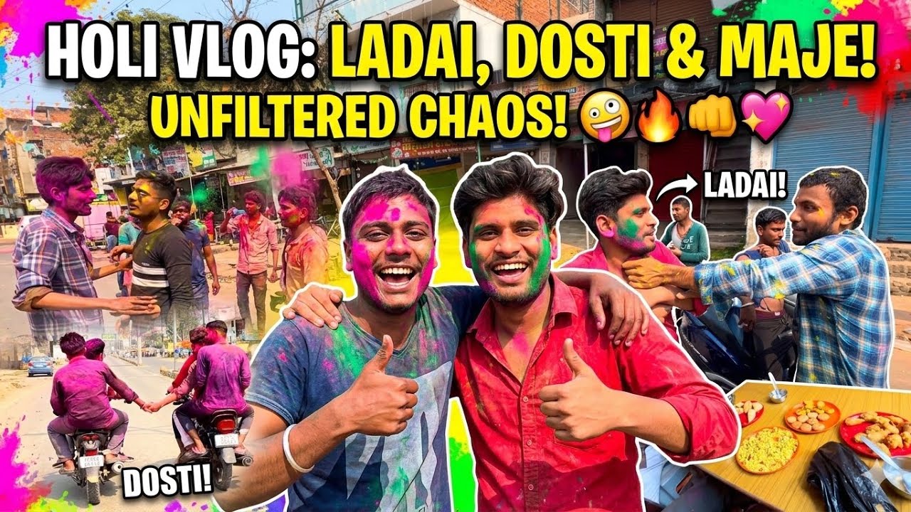 Bura Na Mano Holi Hai? Holi Pe Full Kalesh Ho Gaya! 😱 Beech Sadak Par Ladai Se Dosti Tak 🔥 |