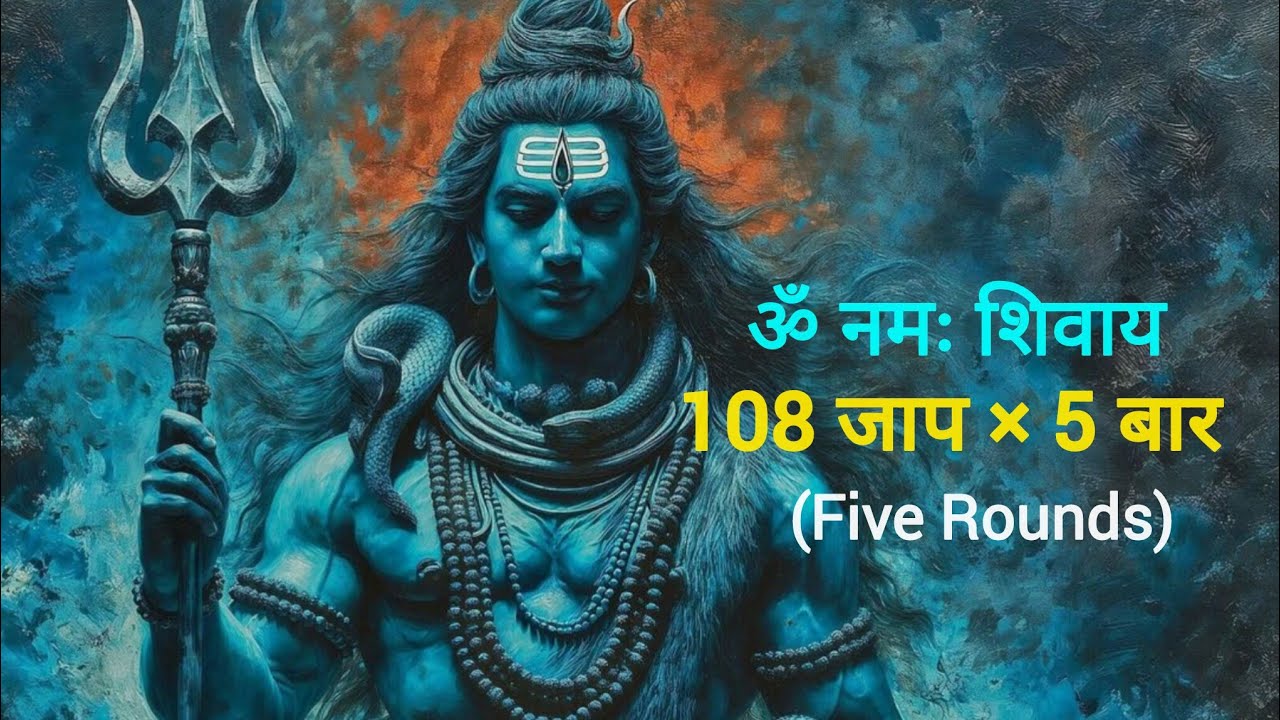 108 जाप पंचमहासाधना 🙏 | 108 Jaap (5 Rounds) – Om Namah Shivaya Chanting | Mantra for Meditation 