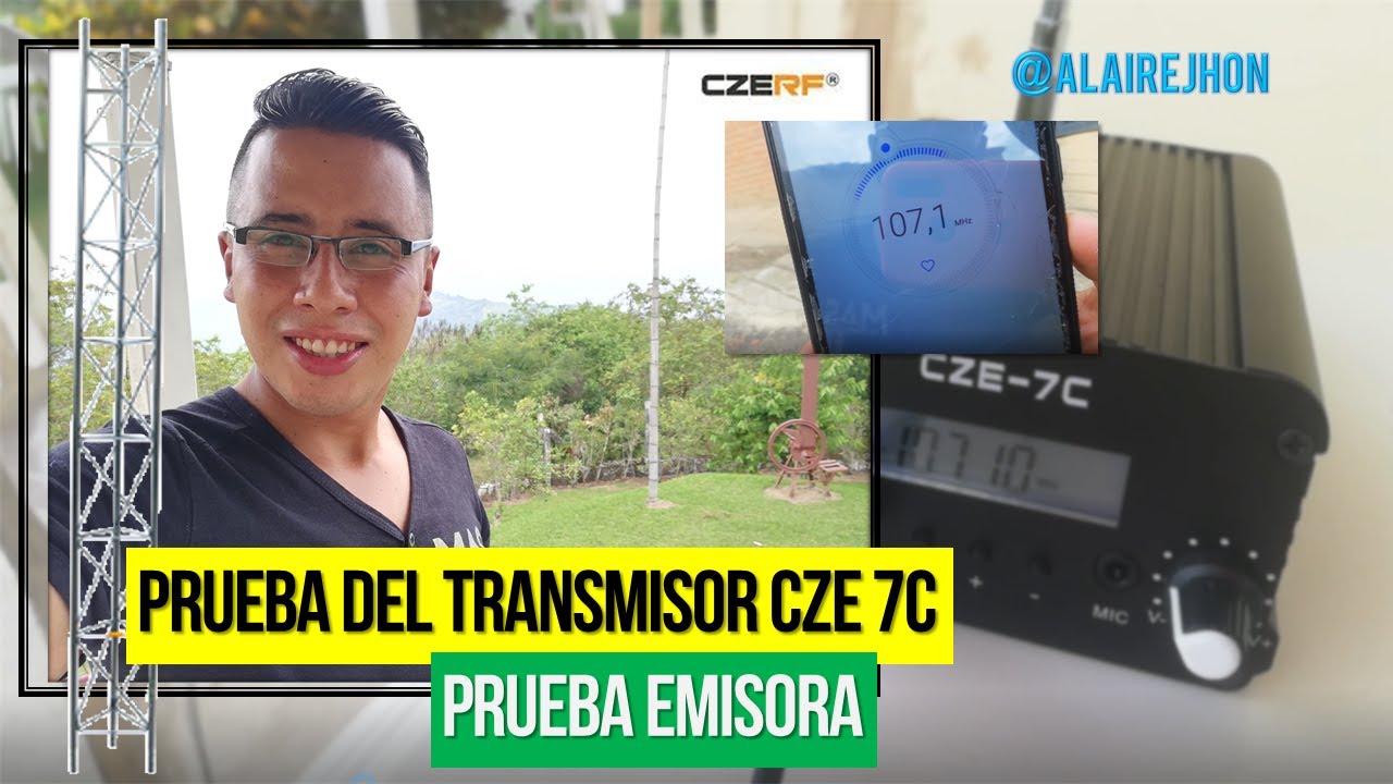 Transmisor FM  cze-7c -  Prueba emisora en Pandi (Colombia)
