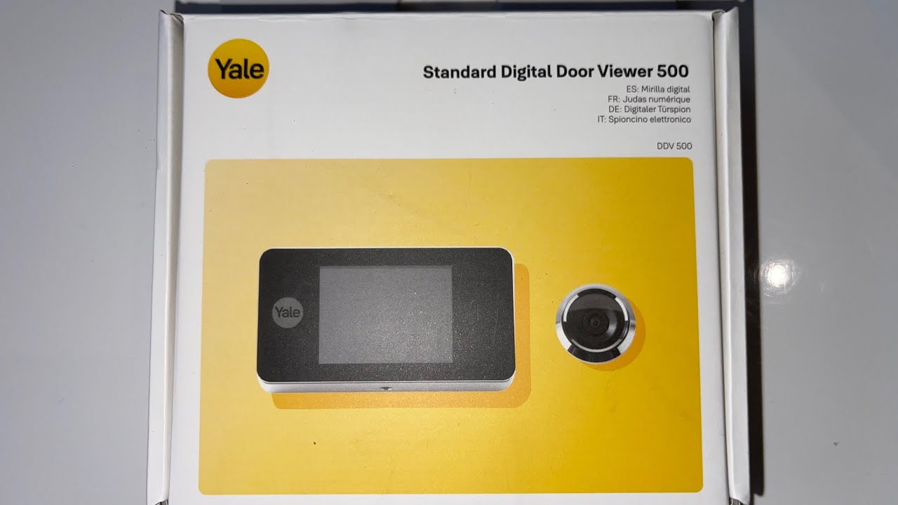 Yale 500 digital door viewer for spyhole peephole see how easy it was to do!