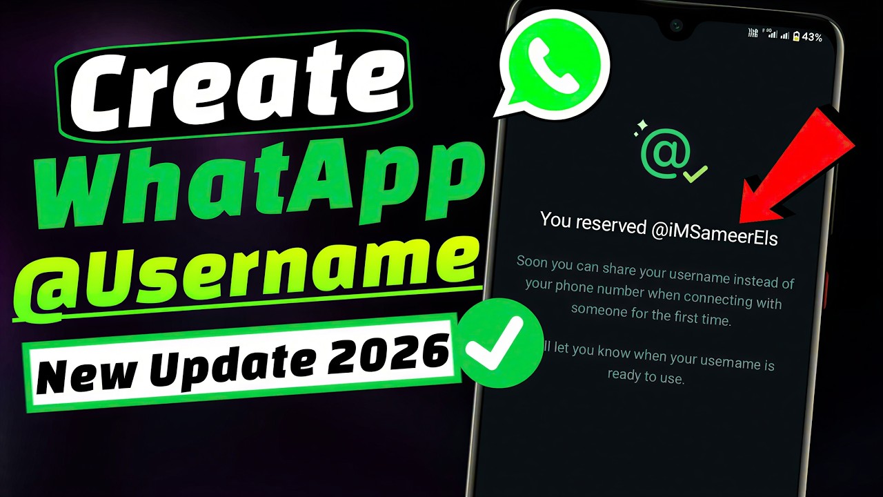 How To Create WhatsApp Username (2026) | WhatsApp Username Update 2026