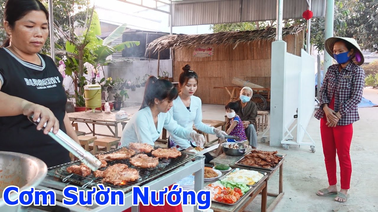 Hôm Nay Quán Được Người Anh Xa Xứ Ủng Hộ Hết Cơm Sườn Nướng Tặng Bà Con | Hương Quê #355