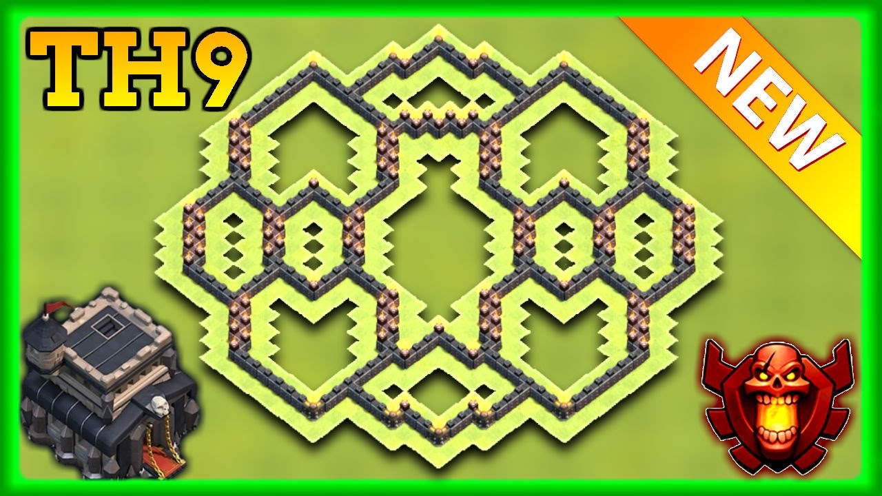 BEST TOWN HALL 9 (TH9) HYBIRD BASE 2017 | TH9 TROPHY / FARMING BASE 2017 | CLASH OF CLANS